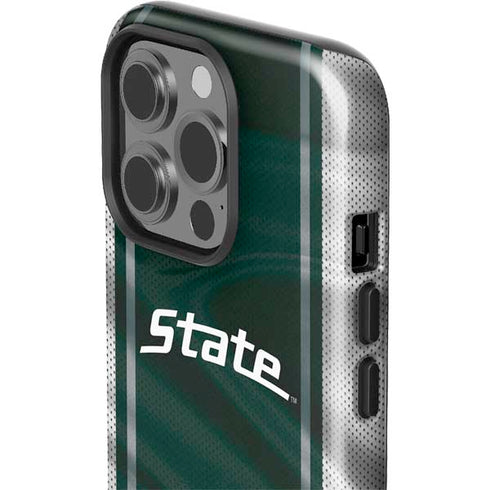Michigan State University Jersey Grey iPhone 15 Pro Impact Case